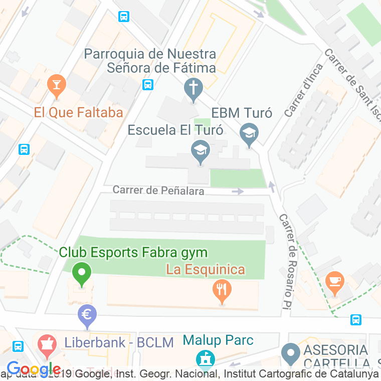 Código Postal calle Peñalara en Barcelona