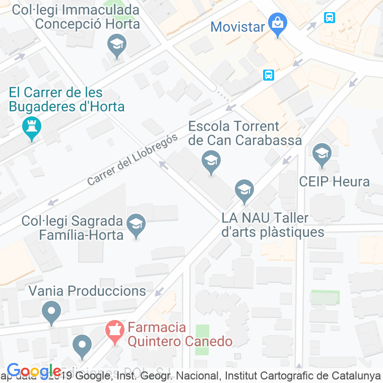 Código Postal calle Carabassa, De La, torrent en Barcelona
