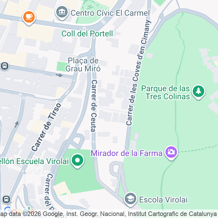 Código postal de Ceuta, de en Barcelona