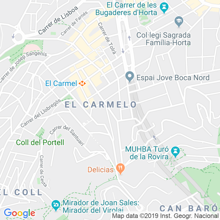 Código Postal calle Conca De Tremp en Barcelona