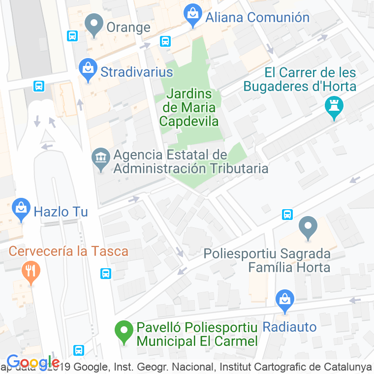 Código Postal calle Granollers, passatge en Barcelona