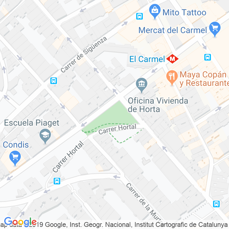 Código Postal calle Jardins De Jaume Planas I Alemany en Barcelona