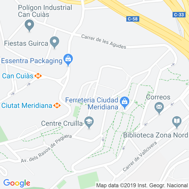 Código Postal calle Pedraforca, De en Barcelona