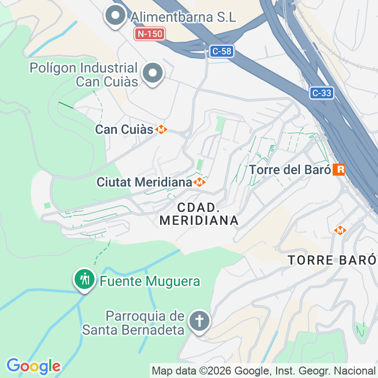 Código postal de Rasos de Peguera, Dels, Avinguda en Barcelona