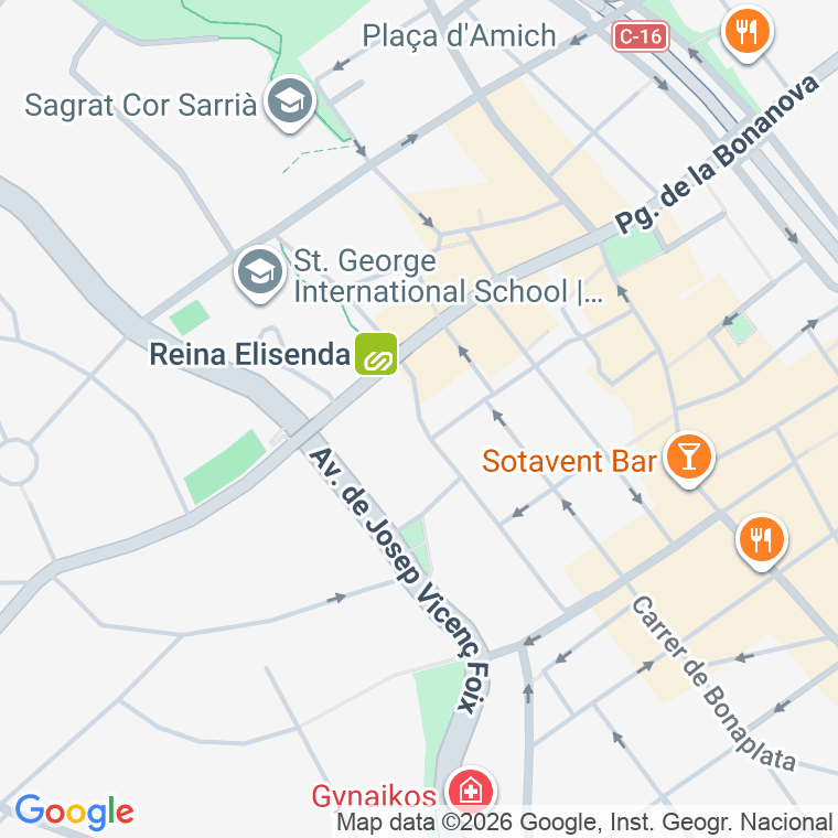 Código postal de Duquessa D'orleans en Barcelona