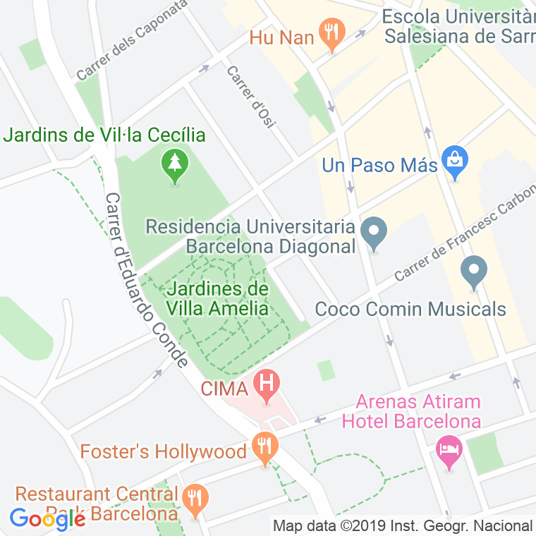Código Postal calle Ifni en Barcelona