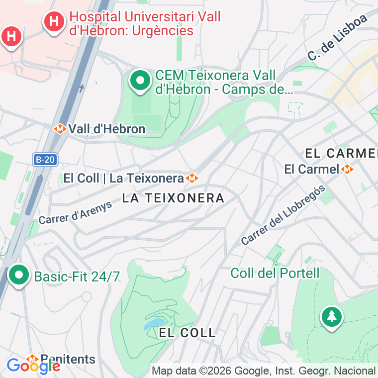 Código postal de Fastenrath   (impares del 1 al 155)  (pares del 2 al 152) en Barcelona