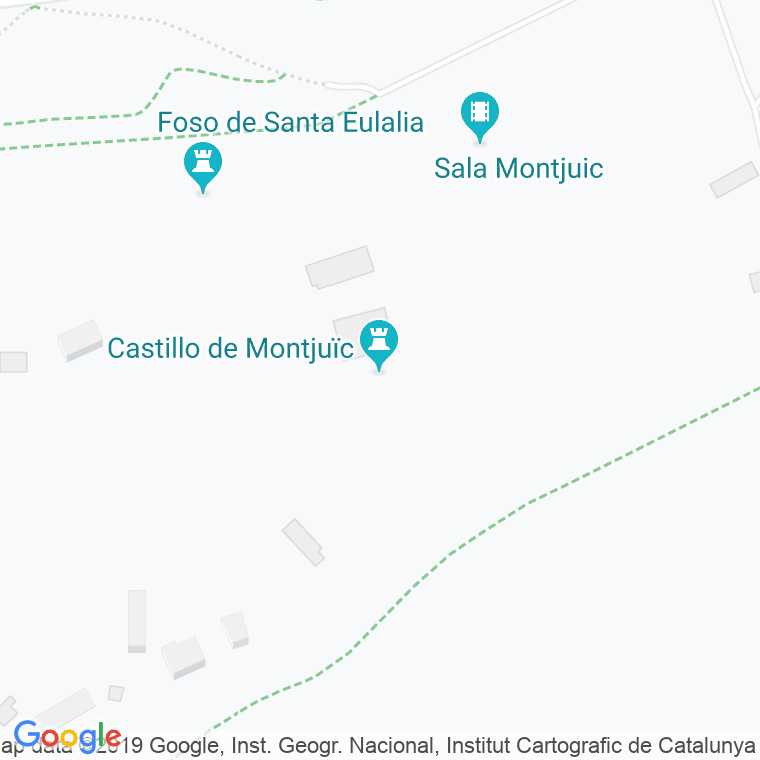 Código Postal calle Castell De Montjuic en Barcelona