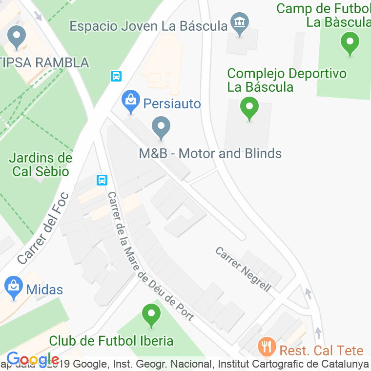 Código Postal calle Esparver en Barcelona