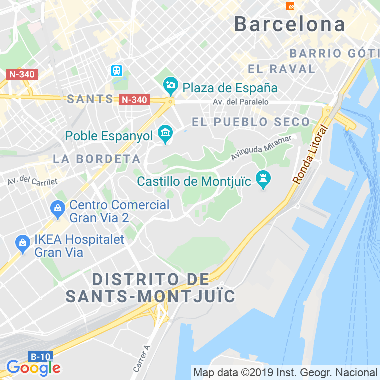 Código Postal calle Far, Del, cami (Impares Del 1 Al Final)  (Pares Del 2 Al Final) en Barcelona