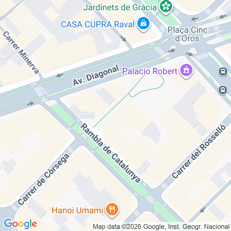 Código postal de Santa Madrona, De, Passeig (impares del 1 al Final)  (pares del 2 al Final) en Barcelona