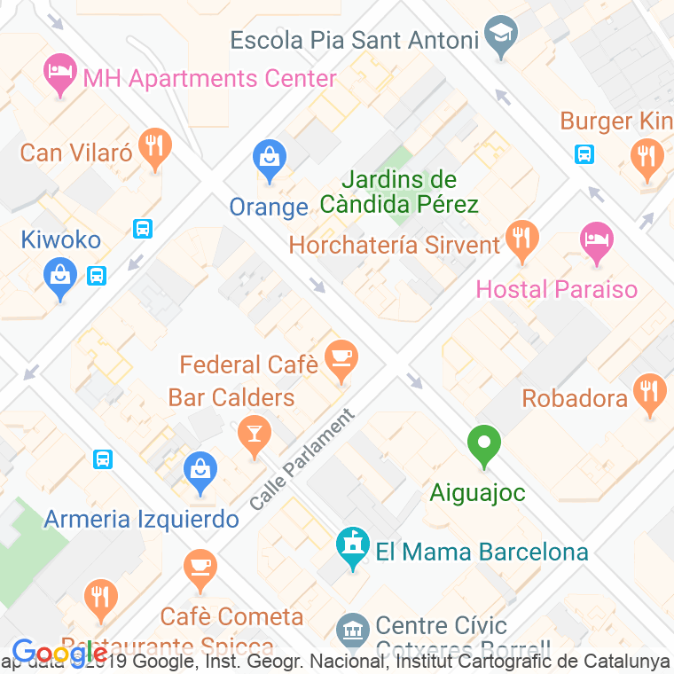 Código Postal calle Oriental, moll en Barcelona