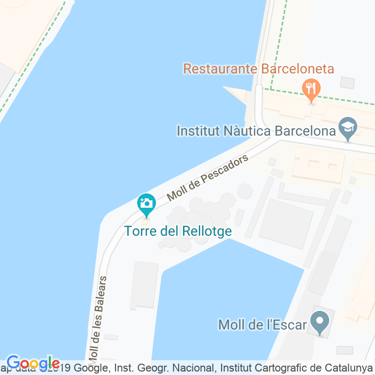 Código Postal calle Pescadors, Dels, moll en Barcelona