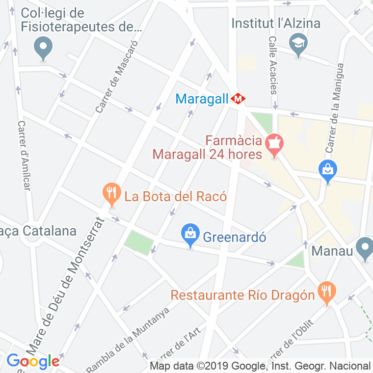 Código Postal calle Agregacio, passatge en Barcelona