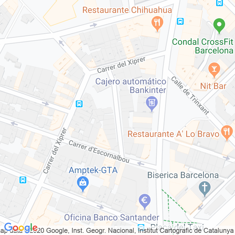 Código Postal calle Garcini, passatge en Barcelona