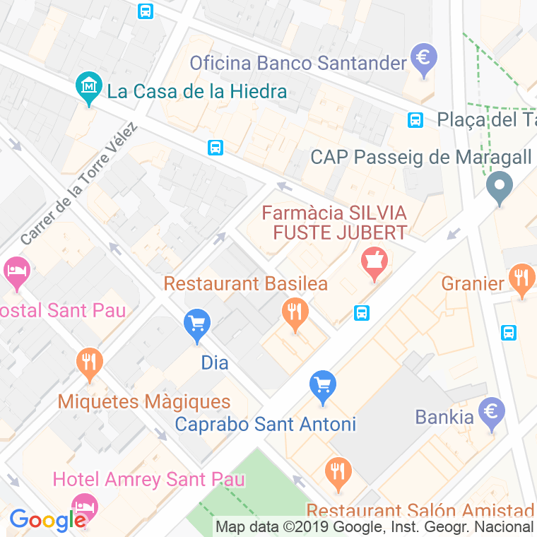 Código Postal calle Gira-sol, passatge en Barcelona