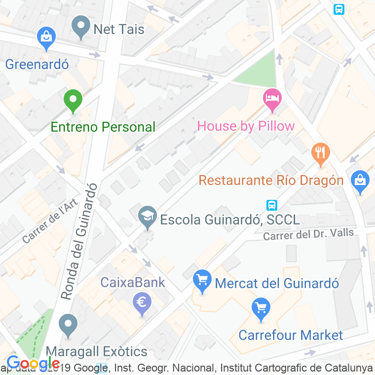 Código Postal calle Rubio I Ors en Barcelona