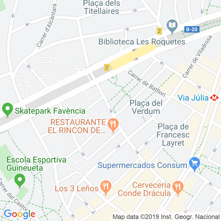 Código Postal calle Almansa en Barcelona