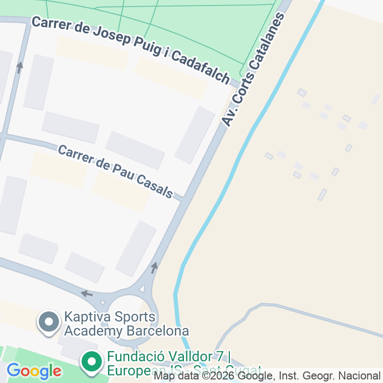 Código postal de Corts Catalanes, Avinguda (pares del 28 al Final) en Sant Cugat del Vallés