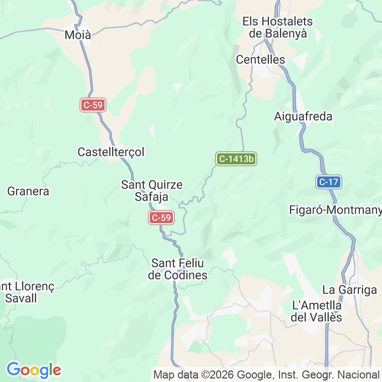 Código postal de Sant Quirze Safaja en Barcelona