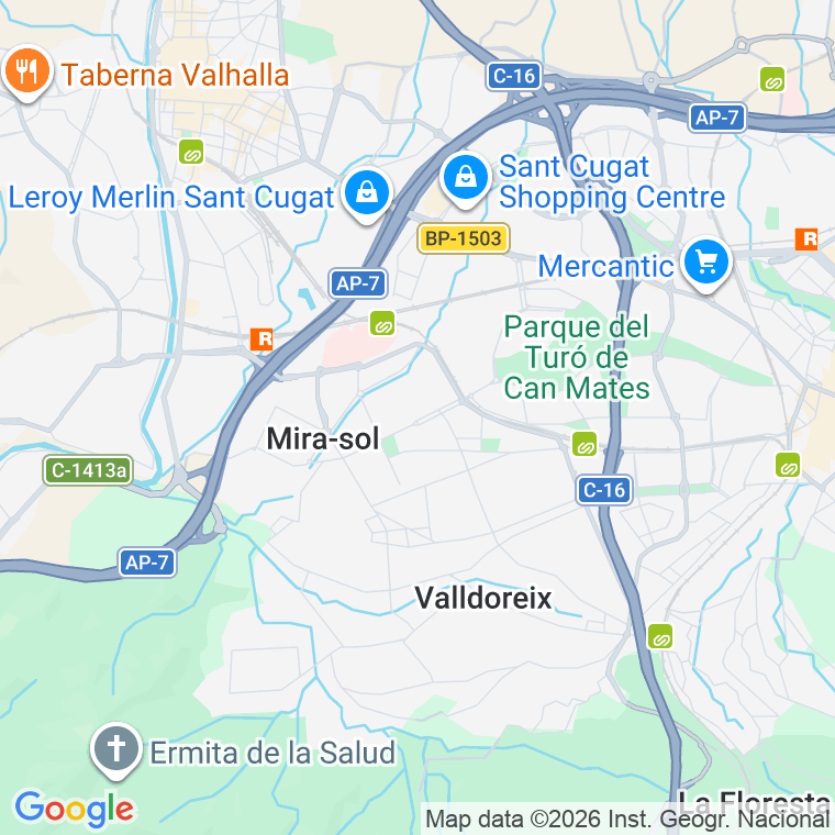 Código postal de Guadalajara, Carrer en Sant Cugat del Vallés