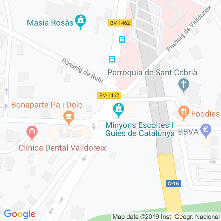 Código Postal calle Can Cadena, plaza en Sant Cugat del Vallés