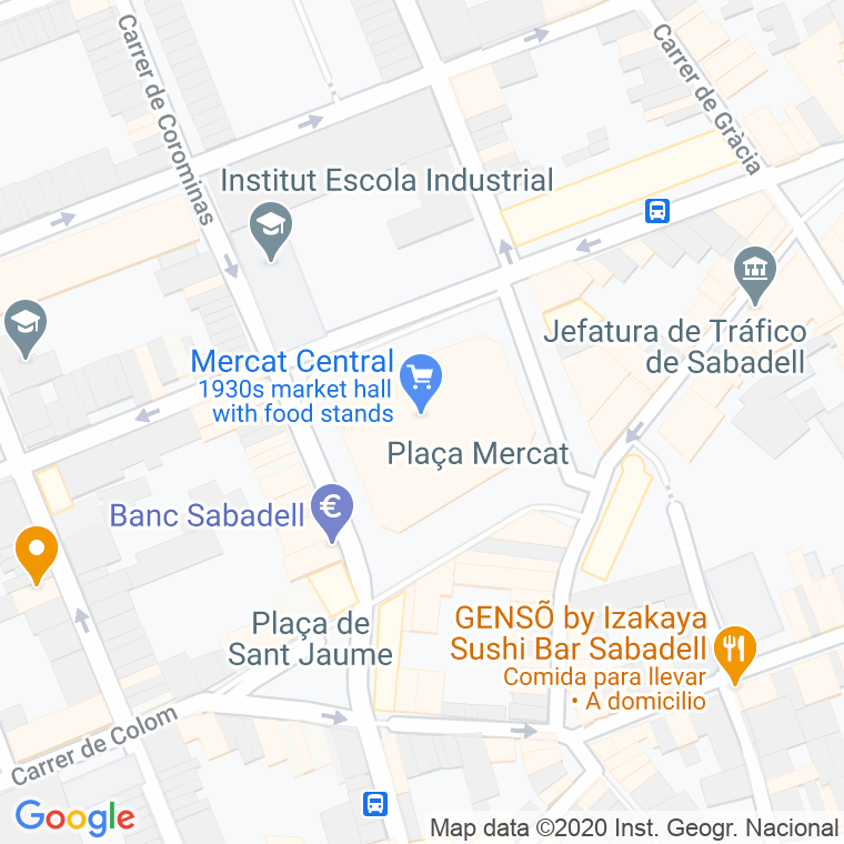 Código Postal calle Mercat, plaça en Sabadell