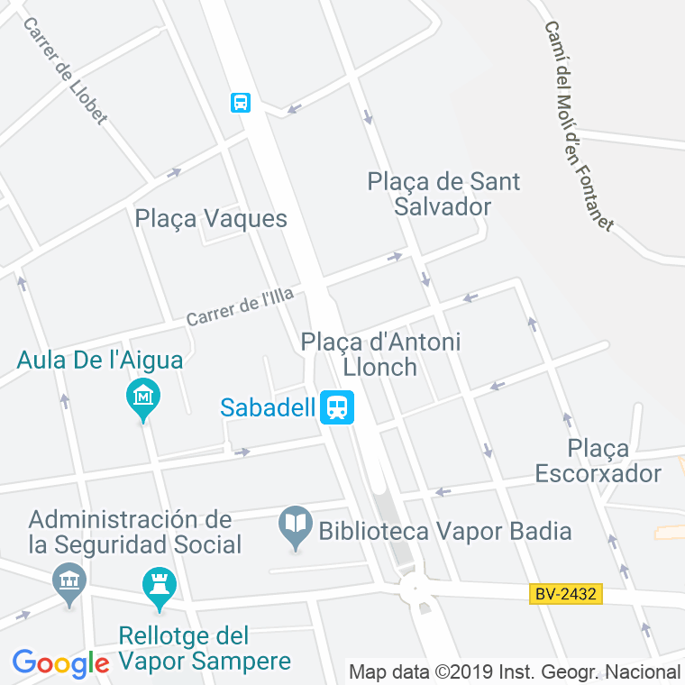 Código Postal calle Alfons Sala en Sabadell