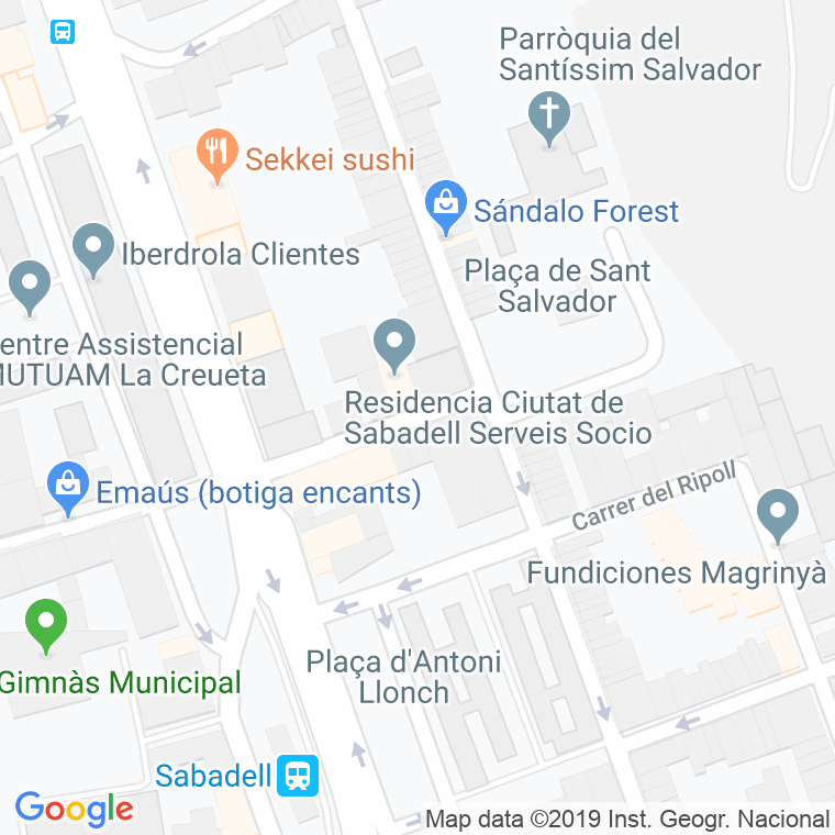 Código Postal calle Bilbao en Sabadell