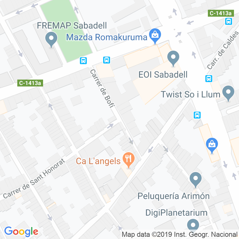 Código Postal calle Bofi en Sabadell