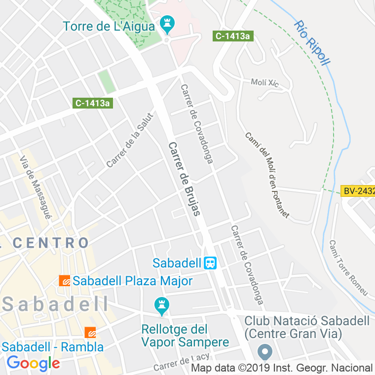 Código Postal calle Brujas en Sabadell