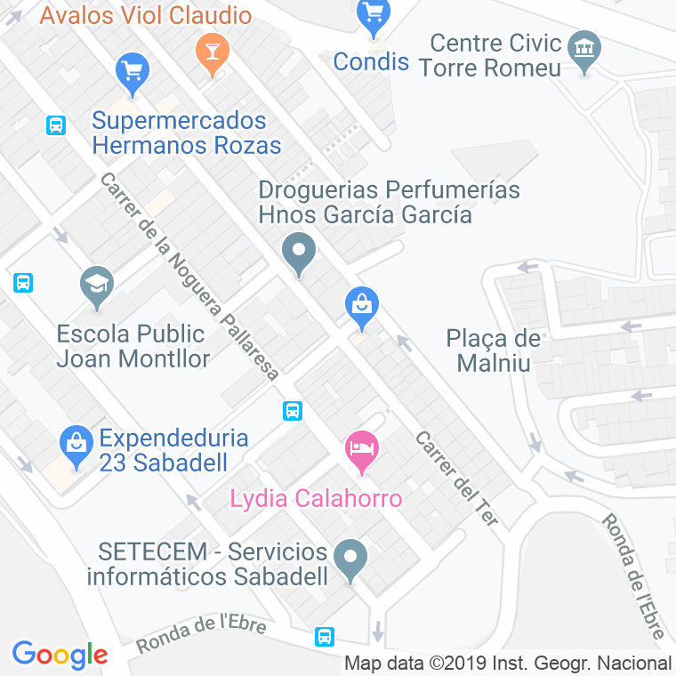 Código Postal calle Cardener en Sabadell