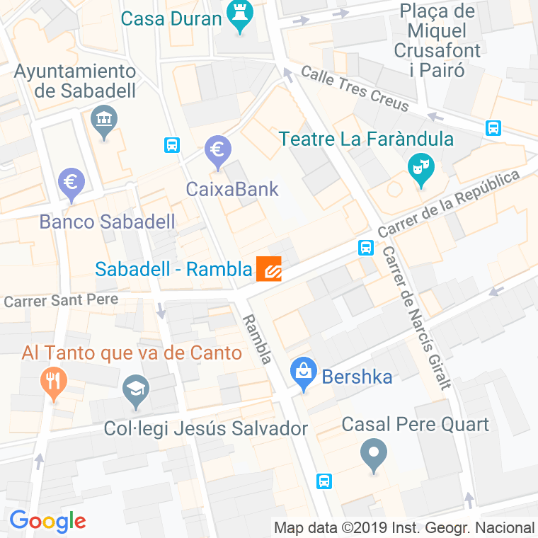 Código Postal calle Estacio en Sabadell