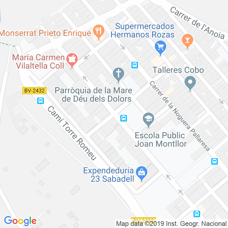 Código Postal calle Flamicell en Sabadell