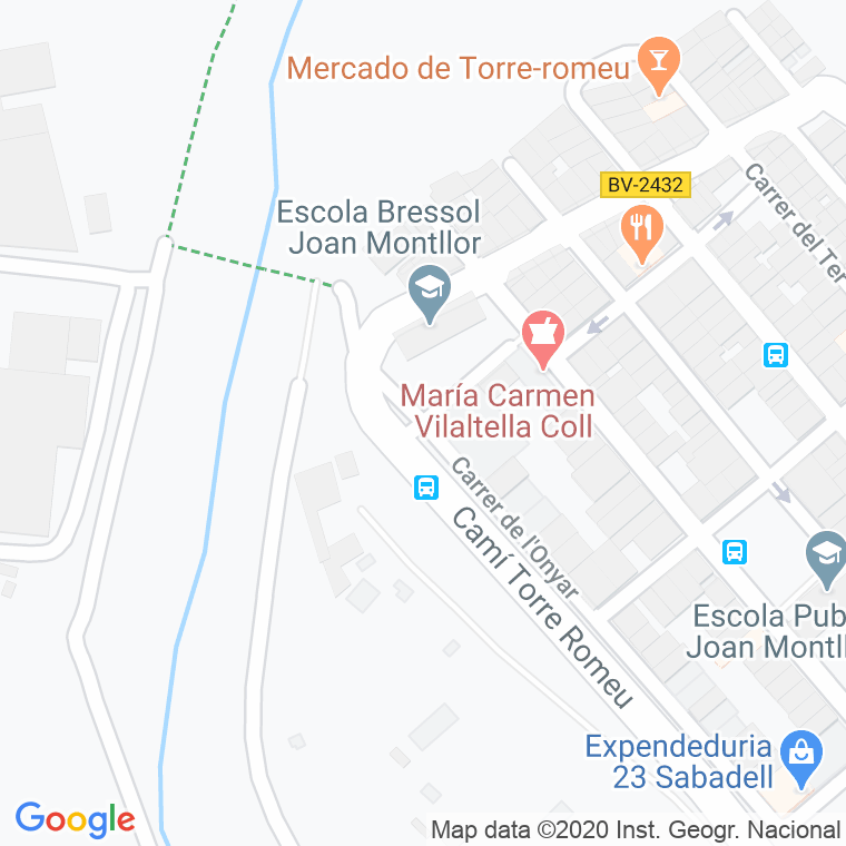 Código Postal calle Flamicell, travesia en Sabadell