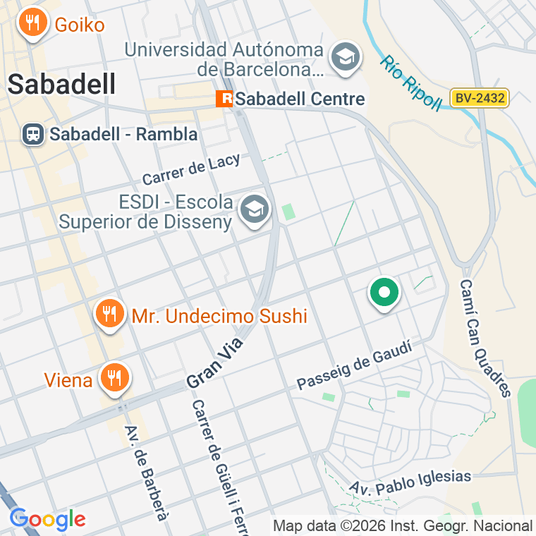 Código postal de Marques de Comillas en Sabadell