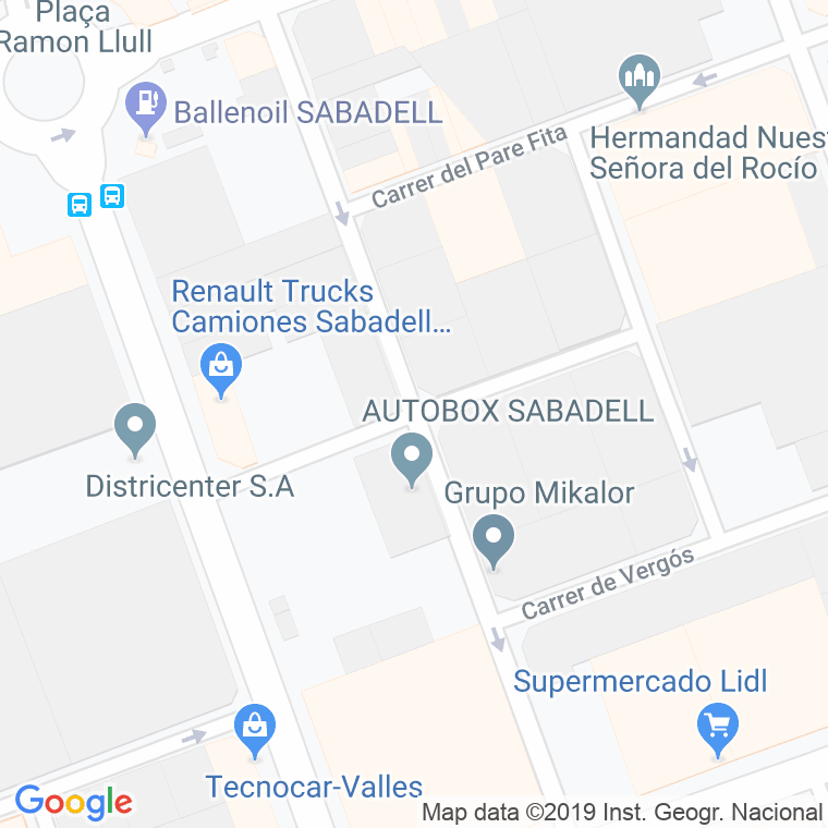 Código Postal calle Abat Oliba en Sabadell