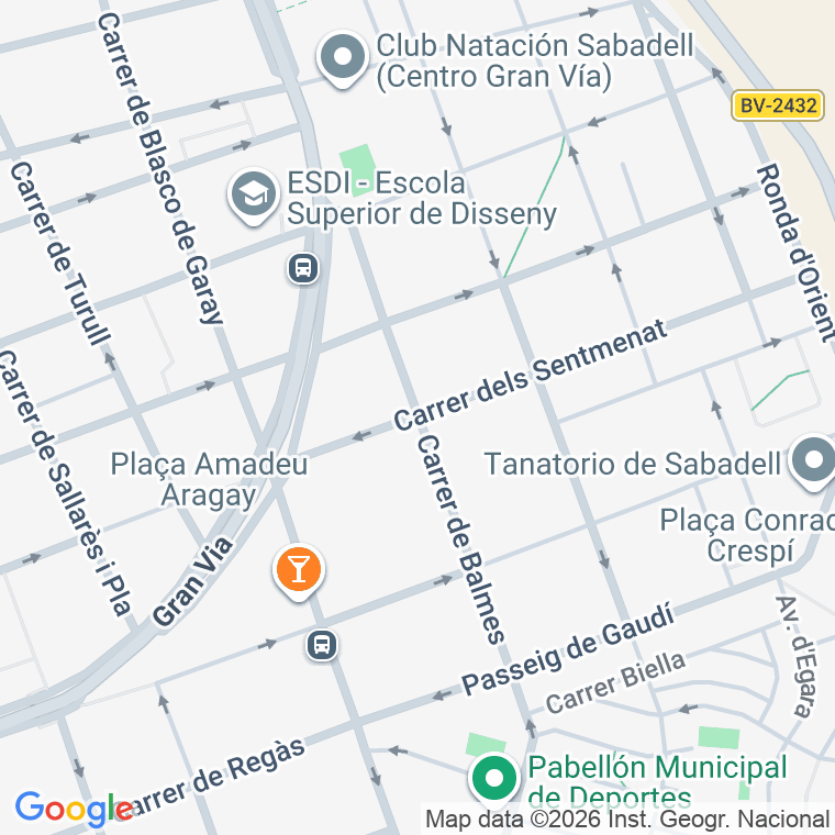 Código postal de Balmes en Sabadell
