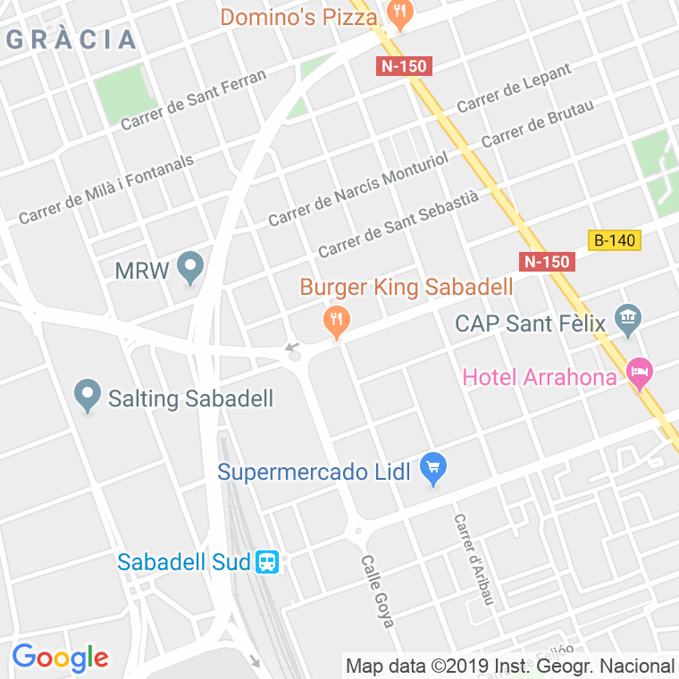 Código Postal calle Doctor Balari en Sabadell