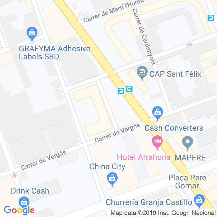 Código Postal calle Joan Coromines, De, plaça en Sabadell