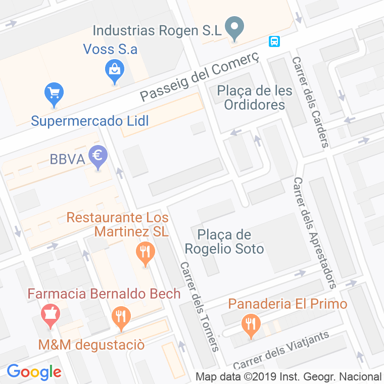 Código Postal calle Ajustadors en Sabadell