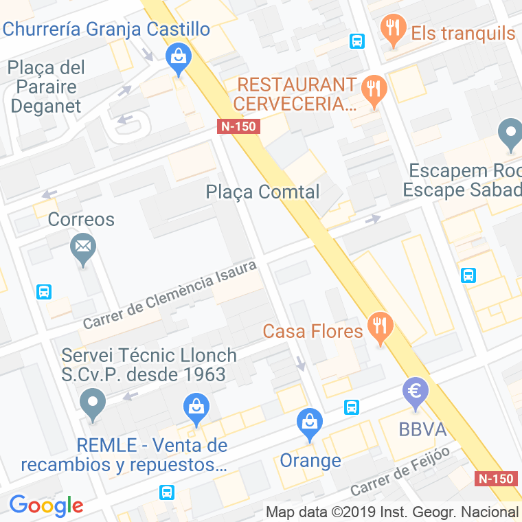 Código Postal calle Pizarro en Sabadell