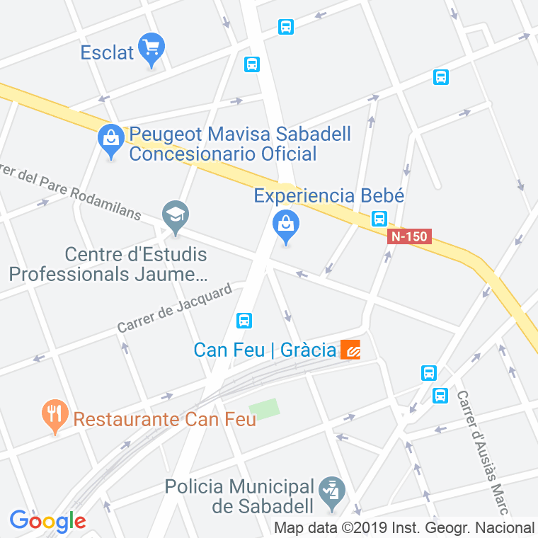 Código Postal calle Arxiver Clausellas en Sabadell