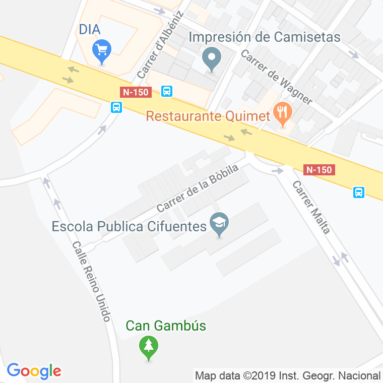 Código Postal calle Bobila en Sabadell
