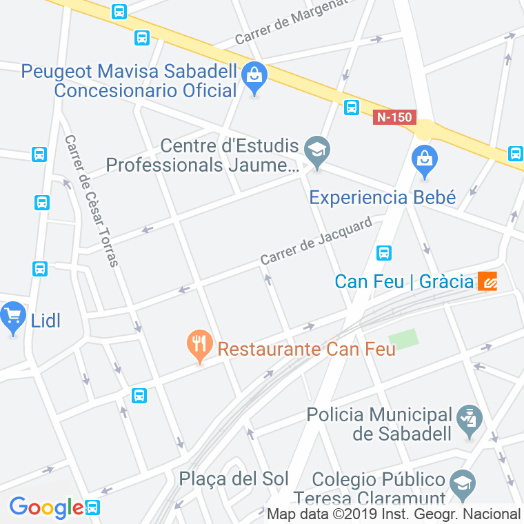 Código Postal calle Jacquard en Sabadell