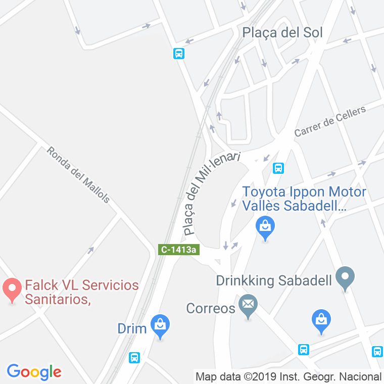 Código Postal calle Mil.lenari, plaça en Sabadell