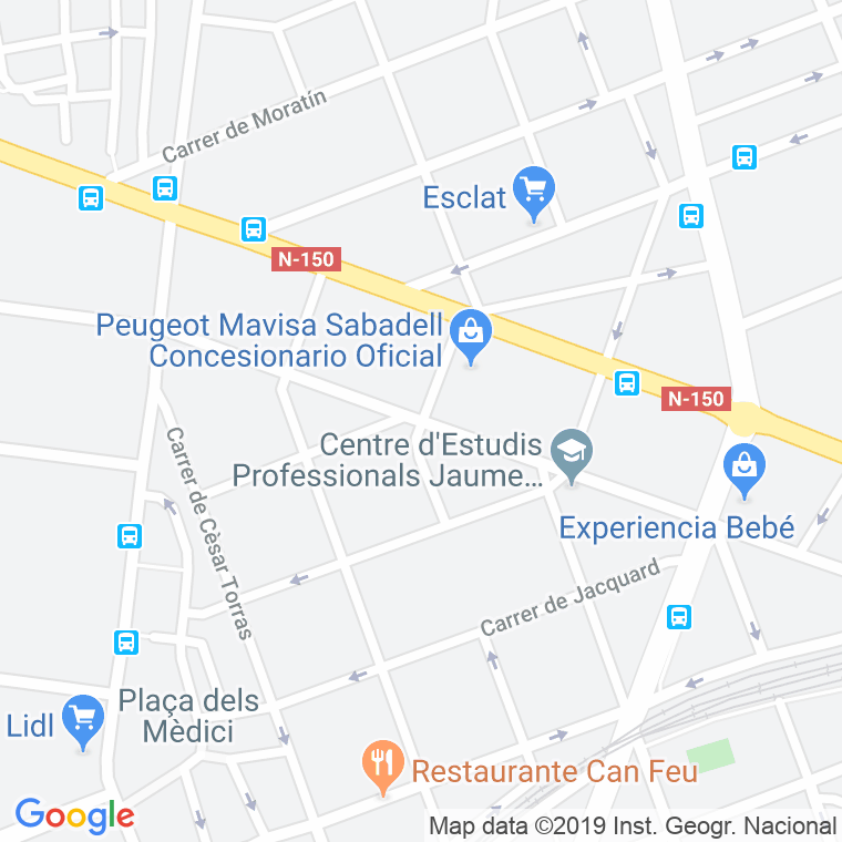 Código Postal calle Pare Rodamilans en Sabadell