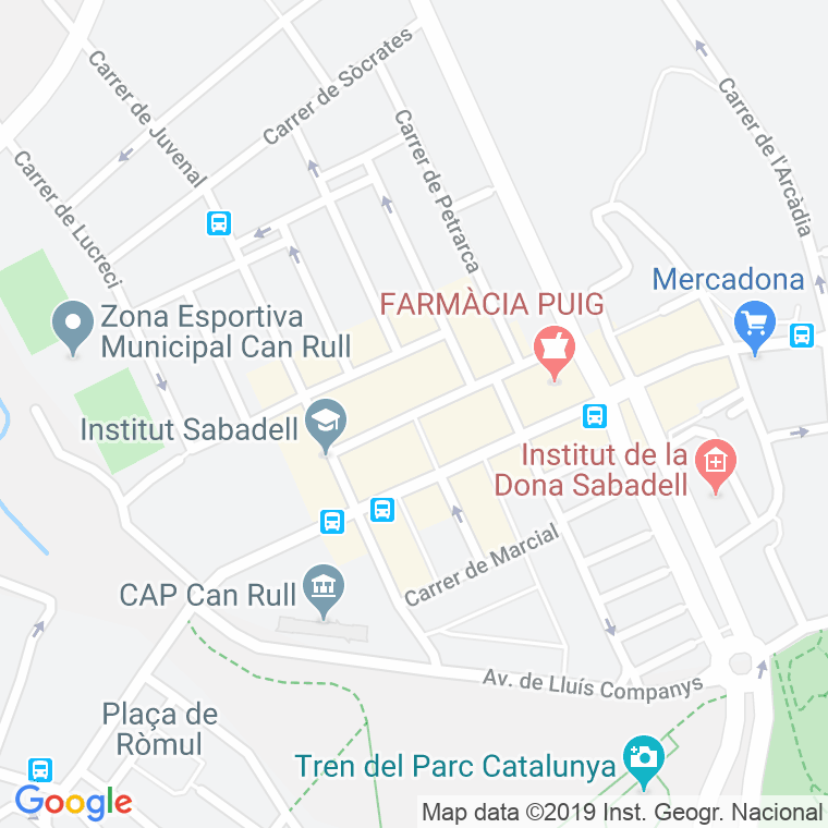 Código Postal calle Benjamin Garcia, plaça en Sabadell