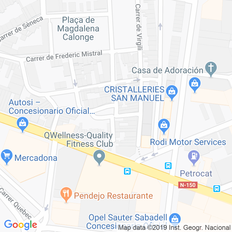Código Postal calle Gongora en Sabadell
