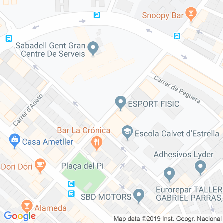 Código Postal calle Bonaigua en Sabadell